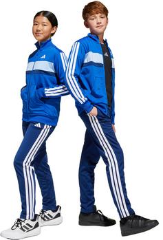 Rückansicht von adidas J 3S TIBERIO TS Trainingsanzug Kinder royblu-white-globlu