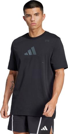 Rückansicht von adidas M TR CAT G Funktionsshirt Herren black-grey six