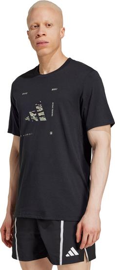 Rückansicht von adidas M BOX LOGO Funktionsshirt Herren black