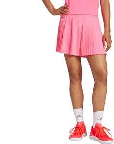 Rückansicht von adidas Club Tennisrock Damen lucid pink