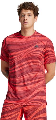 Rückansicht von adidas Club Tennisshirt Herren shadow red-semi lucid red