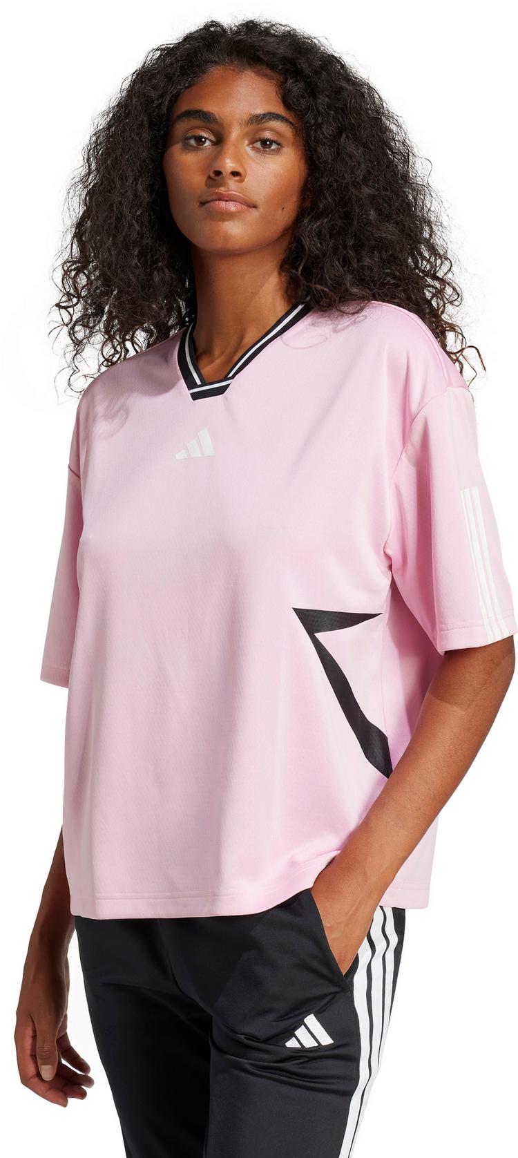 adidas adidas Tiro V-Shirt Damen - true pink-black-white - 0 | SportScheck