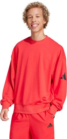 Rückansicht von adidas Sweatshirt Herren pure ruby-black