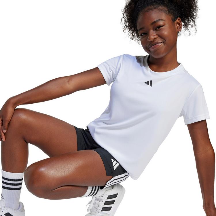 adidas adidas TR-ES Funktionsshirt M&auml;dchen - white-black - 2 | SportScheck