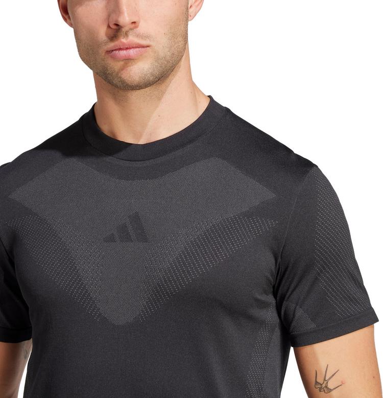 adidas adidas GYM+ SML Funktionsshirt Herren - black-grey six - 3 | SportScheck