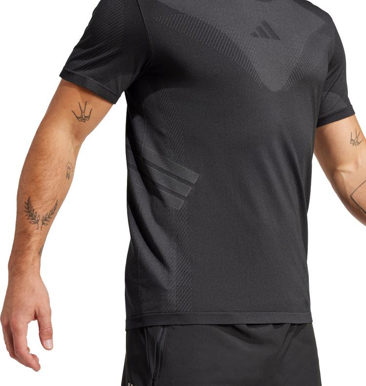 adidas adidas GYM+ SML Funktionsshirt Herren - black-grey six - 4 | SportScheck