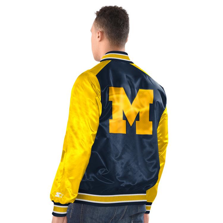 Starter Starter Michigan Bomberjacke Herren - dunkelblau-gelb - 1 | SportScheck