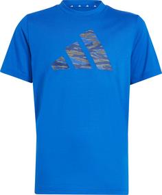 adidas TRAIN ESSENTIALS CAMO Funktionsshirt Kinder team royal blue