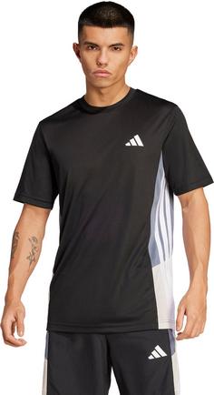 Rückansicht von adidas TR ESS CB Funktionsshirt Herren black