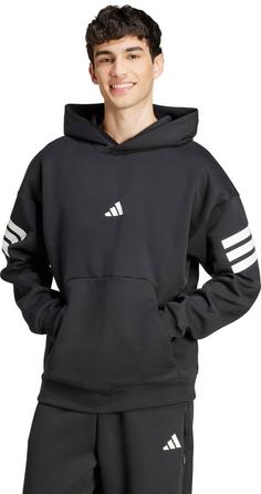 Rückansicht von adidas Future Icon 3S Hoodie Herren black