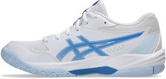 Rückansicht von ASICS GEL-TASK 4 Hallenschuhe Damen white-blue coast