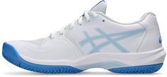 Rückansicht von ASICS GAME FF CLAY Tennisschuhe Damen white-blue coast