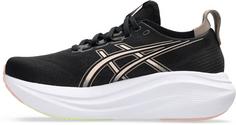 Rückansicht von ASICS GEL-NIMBUS 27 Laufschuhe Damen black-breeze