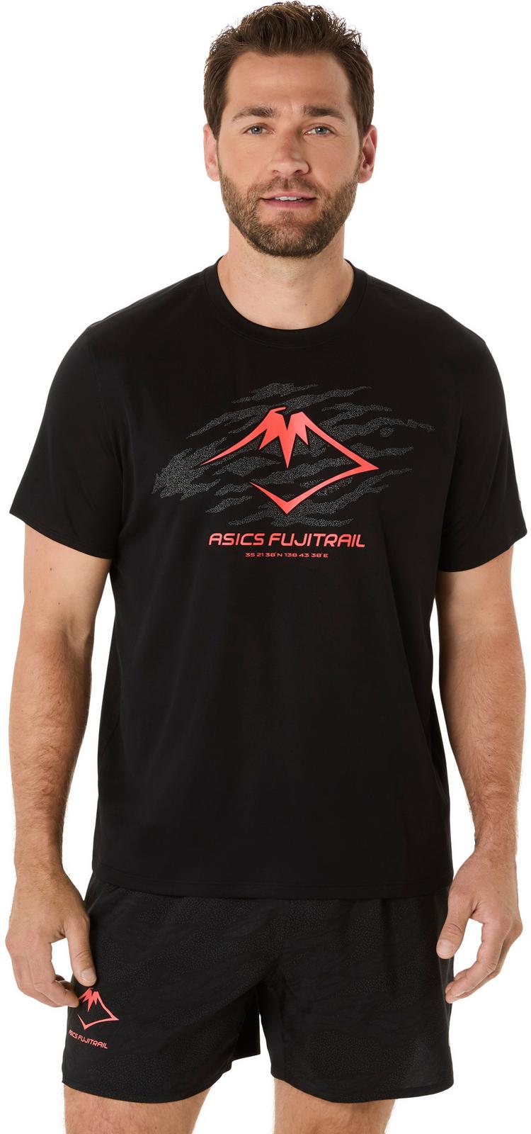 ASICS ASICS FUJITRAIL Funktionsshirt Herren - performance black-carbon-coral reef - 0 | SportScheck