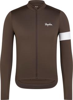 Rapha Core Fahrradtrikot Herren deep coffee-white