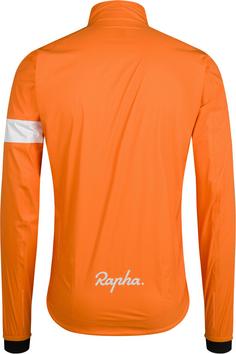 Rückansicht von Rapha Core Regenjacke Herren bright orange-white