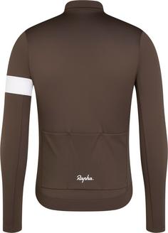 Rückansicht von Rapha Core Fahrradtrikot Herren deep coffee-white