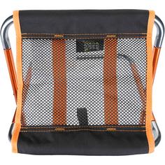Rückansicht von Basic Nature Campingstuhl schwarz-orange