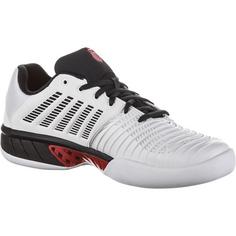 Rückansicht von K-Swiss EXPRESS 3 CARPET Tennisschuhe Herren bright white-stretch limo-high risk red