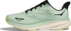 Rückansicht von HOKA Clifton 9 Laufschuhe Damen mint fluorite-snow melt