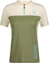 SCOTT Trail Vertic Zip Trikot Damen - hay green-cotton white