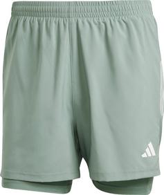 adidas OWN THE RUN 2in1 Funktionsshorts Herren silgrn