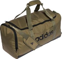 adidas LINEAR DUFFEL Sporttasche olive strata-black