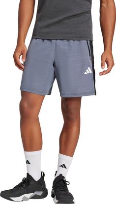 Rückansicht von adidas TR-ES WV MEL S Funktionsshorts Herren black melange