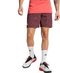 Rückansicht von adidas Ergo Tennisshorts Herren aurora ruby