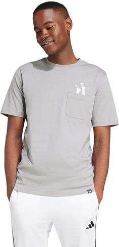 Rückansicht von adidas Slide T-Shirt Herren ch solid grey