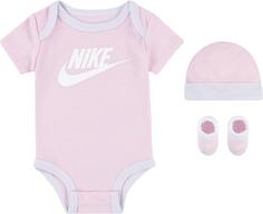 Nike BABY 3PC FUTURA SET Bodysuit Kinder pink foam