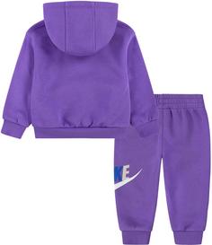 Rückansicht von Nike BABY CLUB FLEECE SET Trainingsanzug Kinder black raspberry