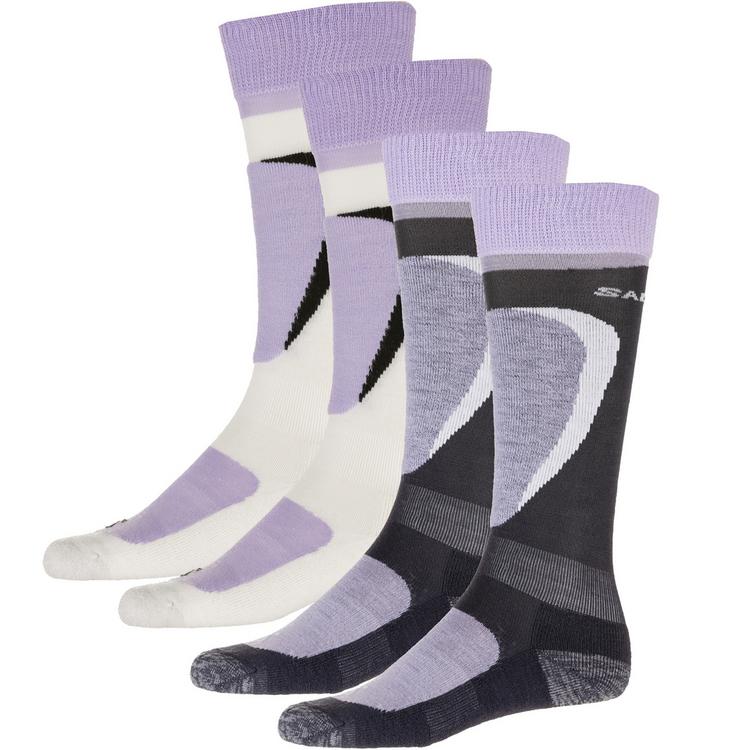 Salomon Salomon FOCUS DOPPELPACK Socken Damen - pastel lilac-white-black-ebony - 0 | SportScheck