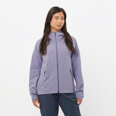 Rückansicht von Salomon OUTERPATH 2.5L Hardshelljacke Damen blue granite