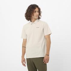 Rückansicht von Salomon TRACKLINE Poloshirt Herren rainy day