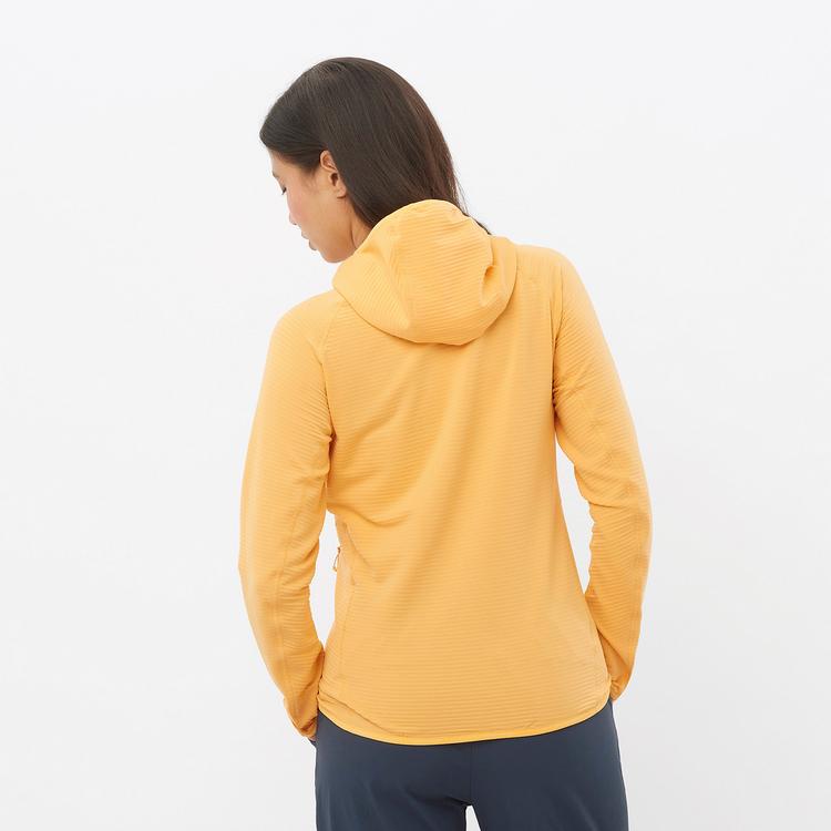 Salomon Salomon ESSENTIAL LIGHTWARM Fleecejacke Damen - warm apricot - 1 | SportScheck