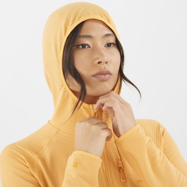 Salomon Salomon ESSENTIAL LIGHTWARM Fleecejacke Damen - warm apricot - 6 | SportScheck