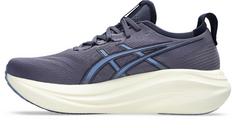 Rückansicht von ASICS GEL-NIMBUS 27 Laufschuhe Herren indigo fog-denim blue