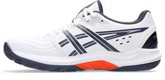 Rückansicht von ASICS POWERBREAK FF Hallenschuhe Herren white-nova orange