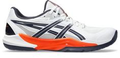 ASICS POWERBREAK FF Hallenschuhe Herren white-nova orange