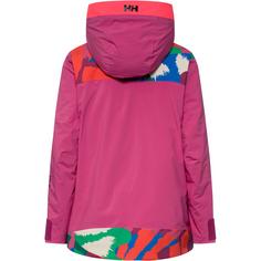 Rückansicht von HELLY HANSEN POWCHASER 2.0 Skijacke Damen jpb aop