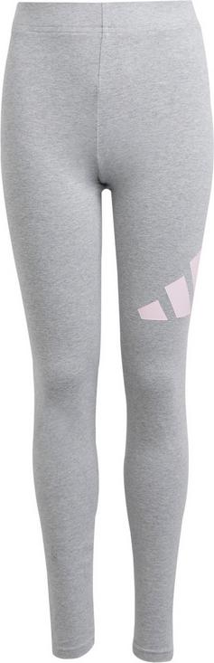 adidas BIG LOGO Leggings Kinder medium grey heather-clear pink