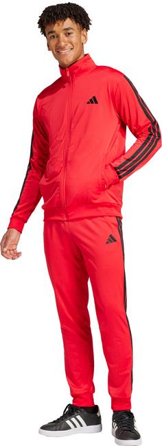 Rückansicht von adidas M 3S TR TT Trainingsanzug Herren pure ruby