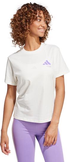 Rückansicht von adidas Verb T-Shirt Damen off white