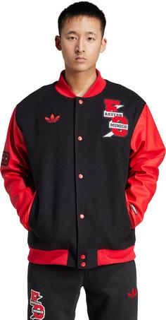 Rückansicht von adidas FC Bayern München Bomberjacke Herren black