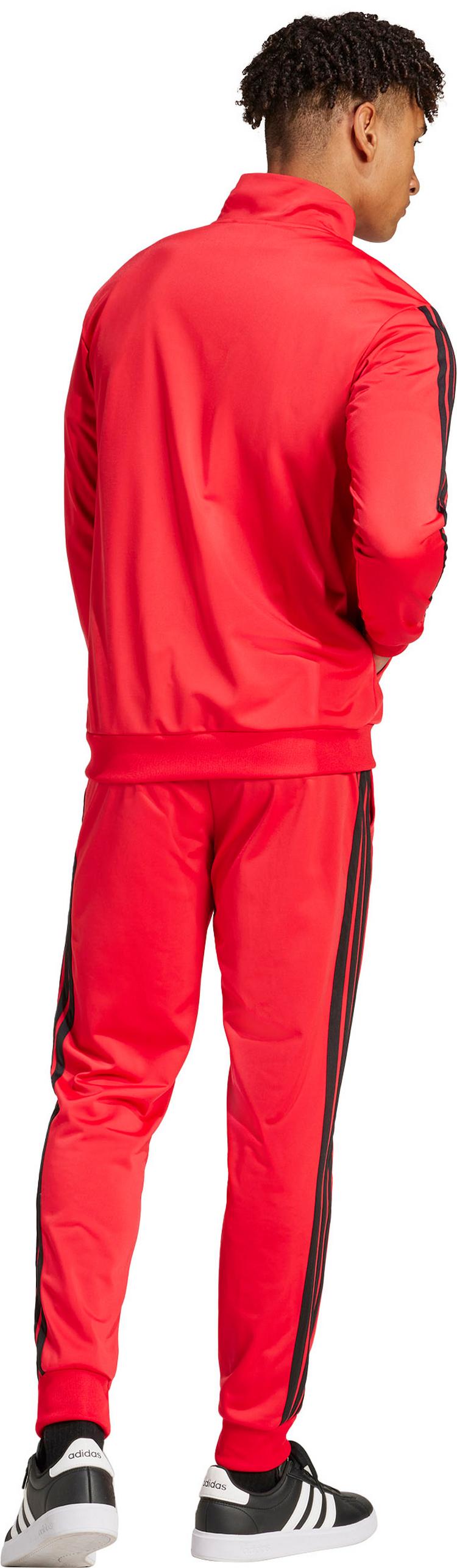 adidas adidas 3 Streifen Trainingsanzug Herren - pure ruby - 1 | SportScheck