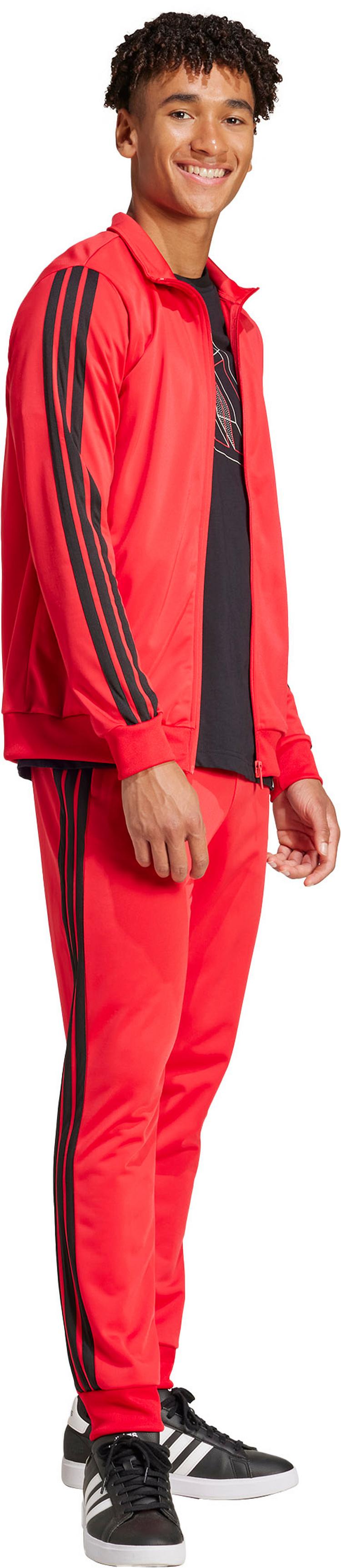 adidas adidas 3 Streifen Trainingsanzug Herren - pure ruby - 2 | SportScheck