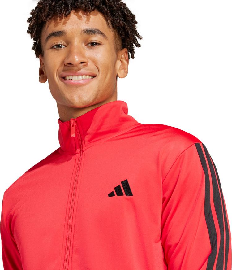 adidas adidas 3 Streifen Trainingsanzug Herren - pure ruby - 3 | SportScheck
