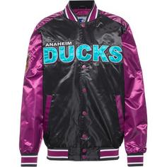 Starter Anaheim Ducks Bomberjacke Herren schwarz-lila