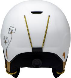 Rückansicht von ALPINA CARNIA Skihelm white-prosecco matt